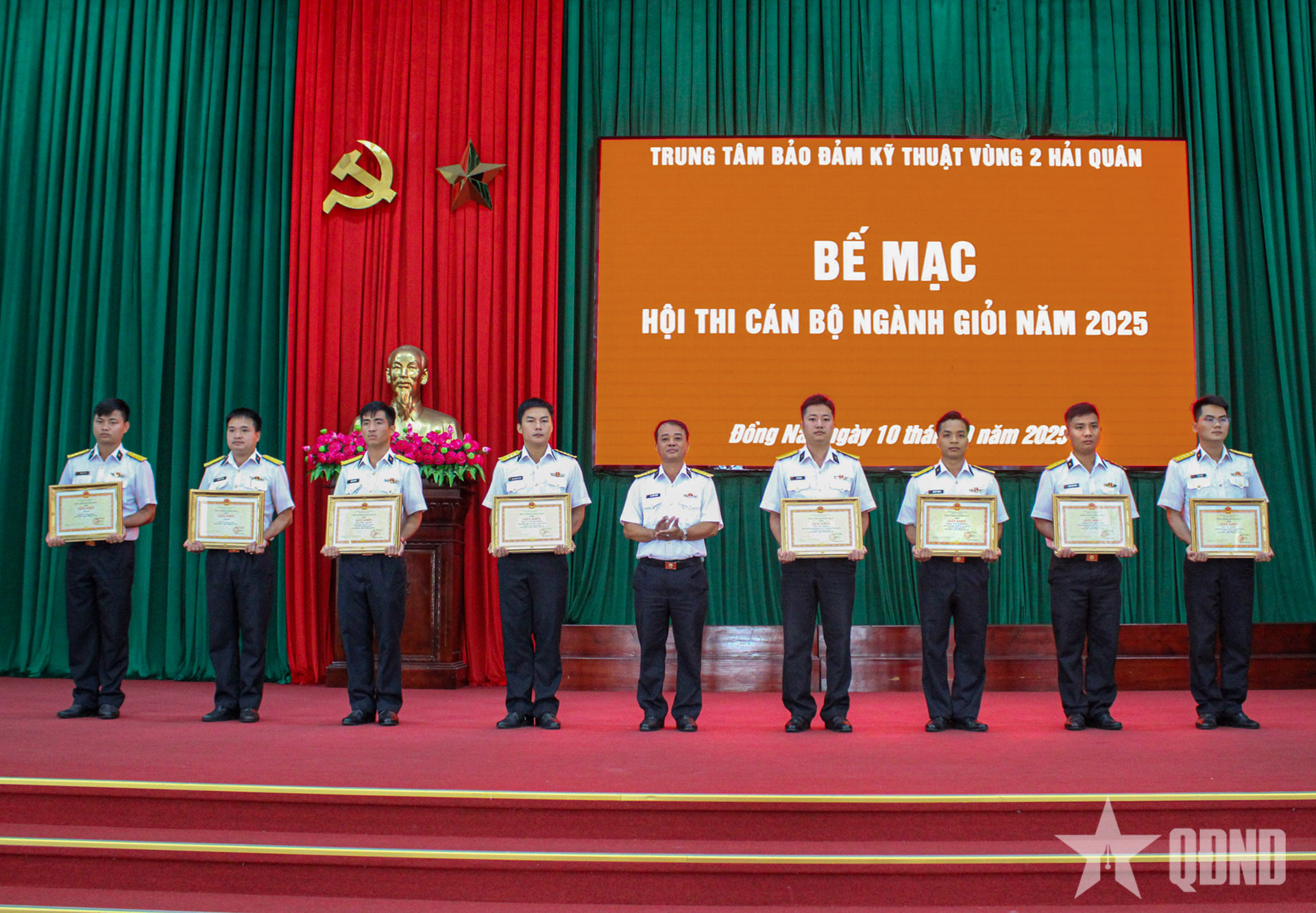 Trung tâm Bảo đảm kỹ thuật Vùng 2 Hải quân bế mạc Hội thi cán bộ ngành giỏi